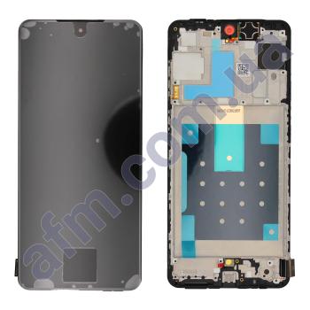 Дисплей Samsung сервісний M556 Galaxy M55 чорний + рамка GH81-25791A