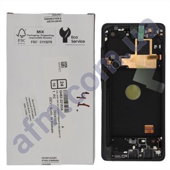 Дисплей Samsung сервисный N770 Galaxy Note 10 Lite BLACK + рамка GH82-22192A