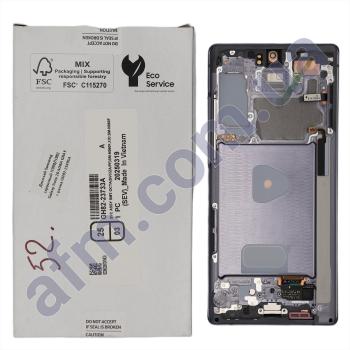 Дисплей Samsung сервисный N980/ N981 Galaxy Note 20 AURA GRAY + рамка GH82-23495A