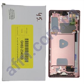 Дисплей Samsung сервисный N980/ N981 Galaxy Note 20 BRONZE + рамка GH82-23495B