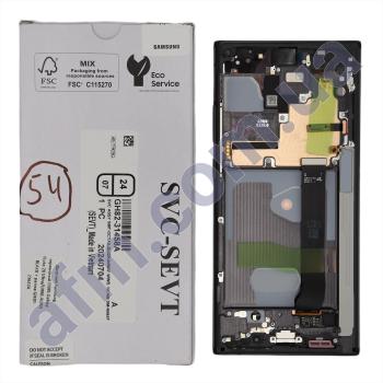 Дисплей Samsung сервисный N985 Galaxy Note 20 Ultra/ N986 AURA BLACK + рамка GH82-23622A