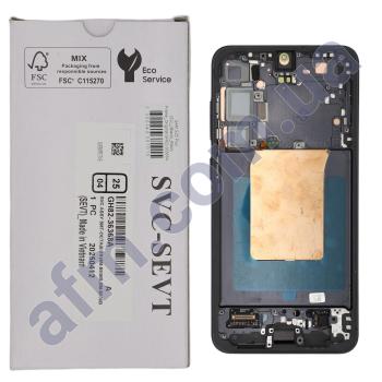 Дисплей Samsung сервисный S936 Galaxy S25 Plus чёрный + рамка GH82-36368A