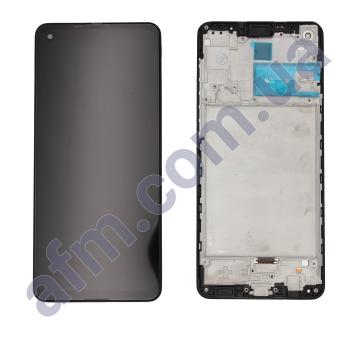 Дисплей Samsung A217F Galaxy A21s чорний + рамка