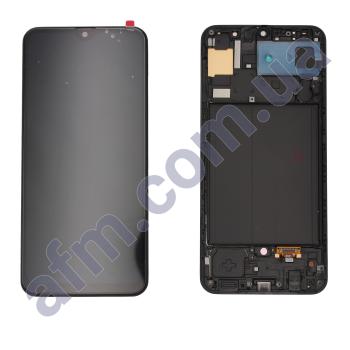 Дисплей Samsung A305 Galaxy A30 2019 OLED чорний + рамка