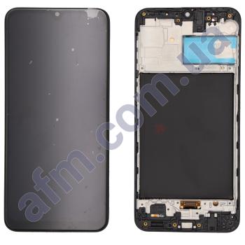 Дисплей Samsung M307 Galaxy M30s OLED (Small LCD) чорний + рамка