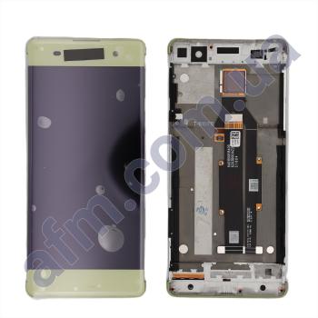 Дисплей Sony F3111 Xperia XA/ F3112/ F3113/ F3115/ F3116 золотой + рамка
