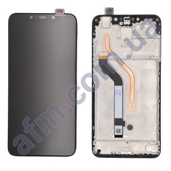 Дисплей Xiaomi Pocophone F1 чорний + рамка