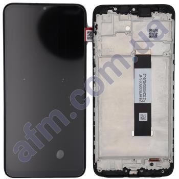 Дисплей Xiaomi Redmi 9T/ Poco M3 чёрный + рамка