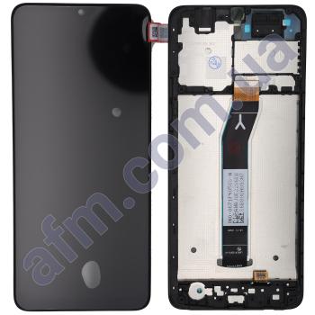 Дисплей Xiaomi Redmi A3 чёрный + рамка