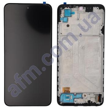 Дисплей Xiaomi Redmi Note 10 4G/ Redmi Note 10S/ Poco M5s OLED чёрный + рамка