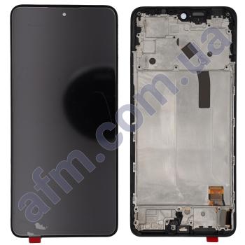 Дисплей Xiaomi Redmi Note 12 Pro 4G OLED чёрный + рамка