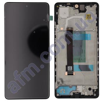 Дисплей Xiaomi Redmi Note 12 Pro 5G OLED чёрный + рамка