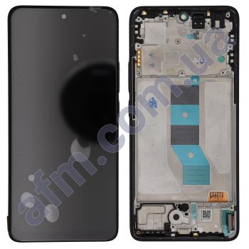 Дисплей Xiaomi Redmi Note 14 5G IPS чёрный + рамка