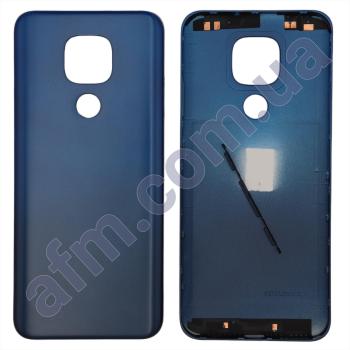 Задняя крышка Motorola XT2081 Moto E7 Plus Misty Blue синяя