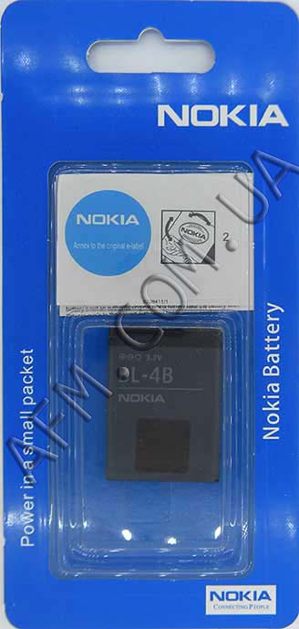АКБ оригинал Nokia BL-4B 2630/ 2660/ 2760/ 6111/ 7370/ 7373/ 7500 Prism/ N76