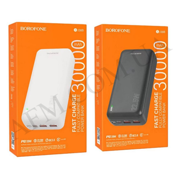 Внешний аккумулятор (Power Bank) Borofone BJ38B 22.5W + PD20W (30000 mAh) чёрный