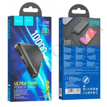 Внешний аккумулятор (Power Bank) Hoco J100 (10000 mAh) чёрный