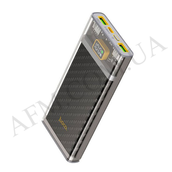 Внешний аккумулятор (Power Bank) Hoco J103 22.5W LCD Type-C+2USB (10000 mAh) серый