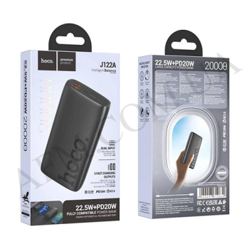 Внешний аккумулятор (Power Bank) Hoco J122A 22.5W + PD20W (20000 mAh) чёрный