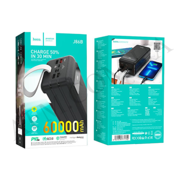 Внешний аккумулятор (Power Bank) Hoco J86B (60000 mAh) чёрный