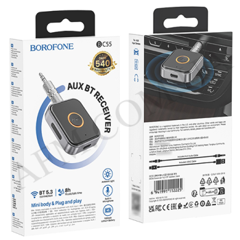 FM модулятор Borofone BC55 3.5 AUX чёрный