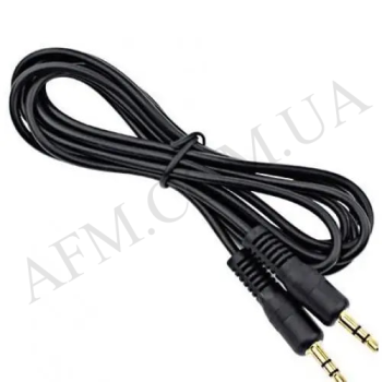 Кабель AUX TRS 3.5 - TRS 3.5 (B Class) 1m чёрный