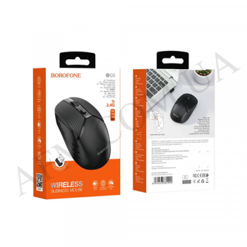 Мишка для комп'ютера бездротова Borofone BG5 чорна