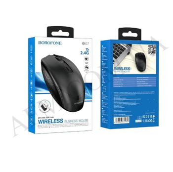 Мишка для комп'ютера бездротова Borofone BG7 чорна