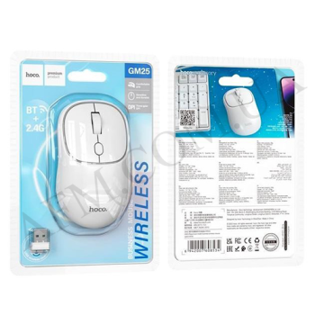Мишка для комп'ютера бездротова Hoco GM25 біла