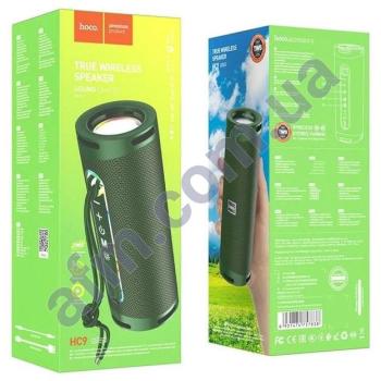 Колонка Hoco HC9 Dazzling pulse Power 5W*2 тёмно-зелёная
