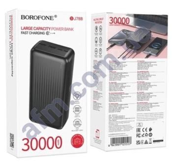 Внешний аккумулятор (Power Bank) Borofone BJ78B 2USB 5V/ 2A (30000 mAh) чёрный