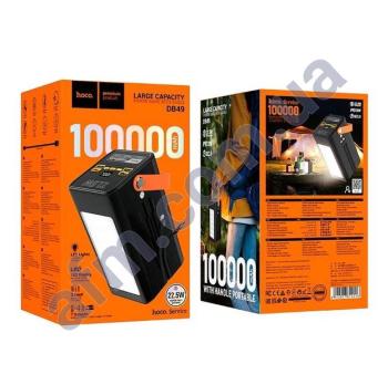 Внешний аккумулятор (Power Bank) Hoco DB49 22.5W (100000 mAh) чёрный