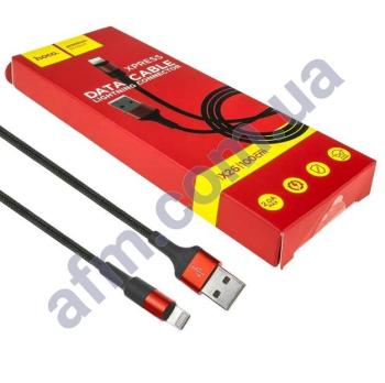 USB кабель Hoco X26 Xpress Charging Micro USB (1000mm) красно-чёрный