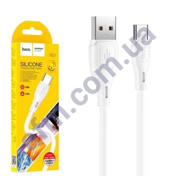USB кабель Hoco X61 Type-C (1000mm) білий