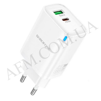 СЗУ блок Borofone BA87A PD65W+QC3.0 белый