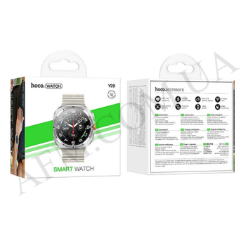 Смарт-часы Hoco Y29 Smart Sport функция звонка серебристые