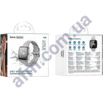 Смарт-часы Hoco Y36 Smart функция звонка серые