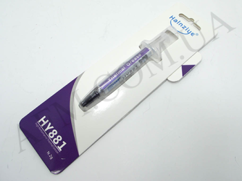 Термопаста Halnziye HY881 Шприц 2гр теплопровідність 5.63Вт/ м*К теплоопір 0.004c/ Вт