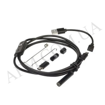 Эндоскоп цифровой,  камера 640*480,  влагозащита IP67,  L=150мм,  USB A/ Micro/ Type-C