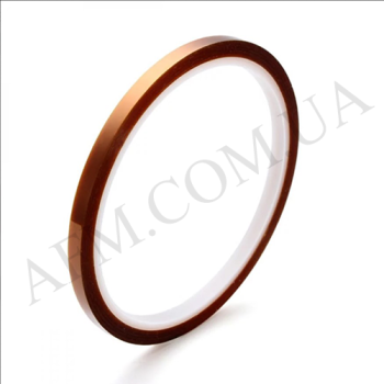 Термостойкий скотч каптоновий коричневий 10мм(max t 300гр)