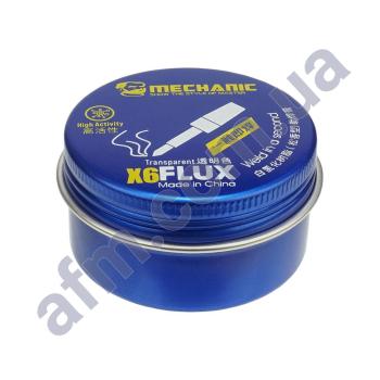 Флюс на основе канифоли Mechanic X6 20гр (высокоактивный,  безотмывочный,  прозрачный)