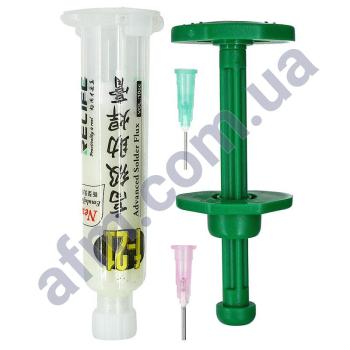 Флюс-паста Relife F-21 10мл в шприце,  с пластиковым толкателем,  высокоактивная (без галогенов)