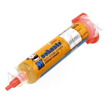 Флюс-паста Mechanic UV10 (10 гр) в шприце (без содержания галогенов)
