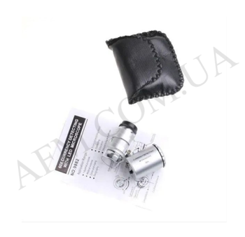 Мікроскоп карманный N0.9882 в чехле,  з LED та UV подсветкой,  кратність 60X