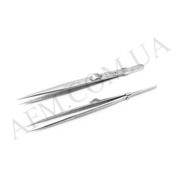 Пінцет прямий BAKU BK-i164 з фіксатором
