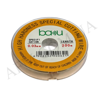 Дріт(струна) для поділу дисплейних компонентів BAKU 0.03 мм./ 200 м.