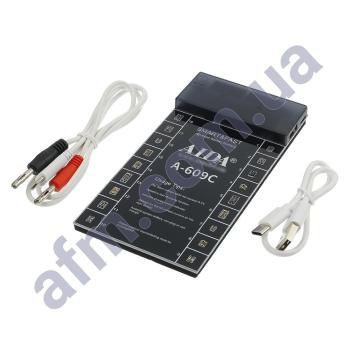 Плата активации и зарядки аккумуляторов AIDA A-609C с цифр.инд.(18 шт Android: Type-C/ USB-A/ БП)