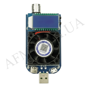 Тестер зарядных устройств XY-KZ25 з ЖК-дисплеем,  регулированной нагрузкой та активным охлаждением