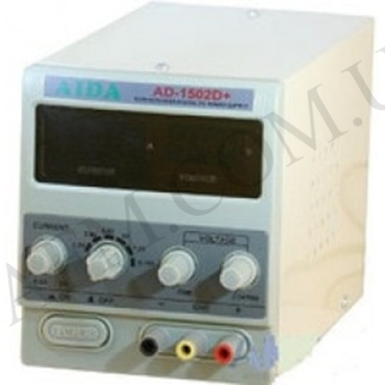 Блок живлення Aida AD-1502D+ 15V 2A (цифровой,  RF индикатор,  автосост. після КЗ)