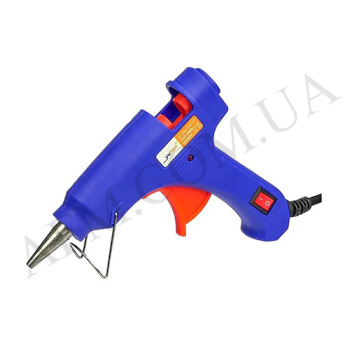 Термоклеевой пистолет Yulian YL-266 (220V/ 20W/ сопло d=2mm/  клейв d=7mm)